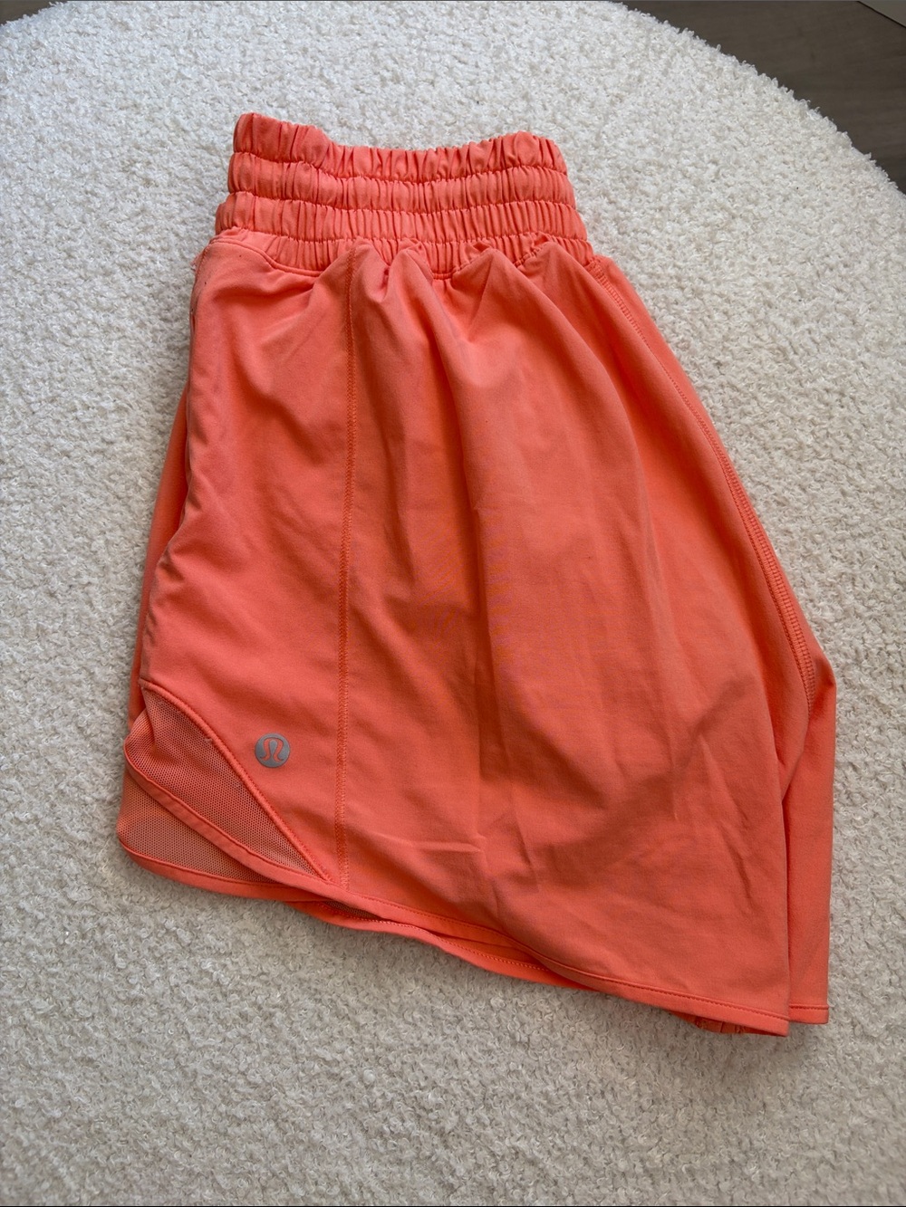 lululemon athletica Coral High-Rise Hotty Hot Athletic Shorts